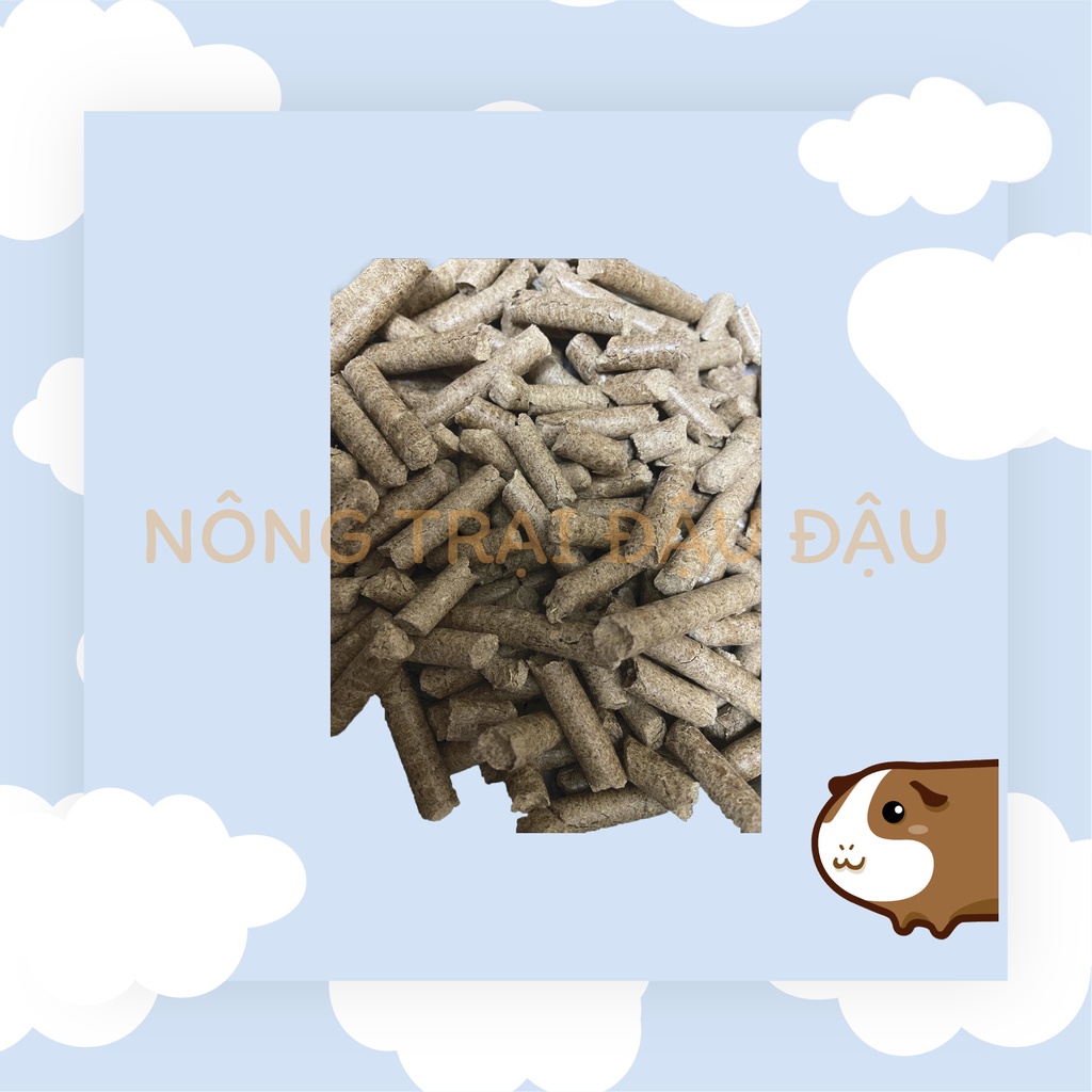 Gỗ nén thông vàng lót chuồng Thỏ, Bọ Ú (Chuột Lang) 8 ly - 1kg, 5kg