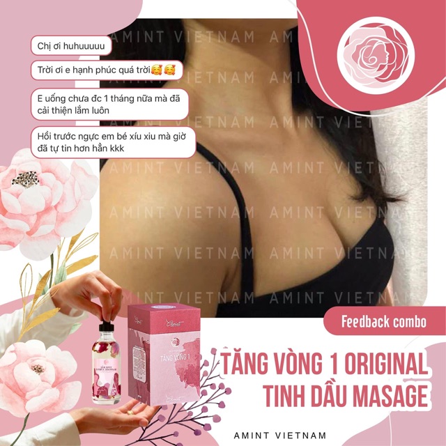 Ngũ cốc Tăng vòng 1 và tinh dầu massage A’mint