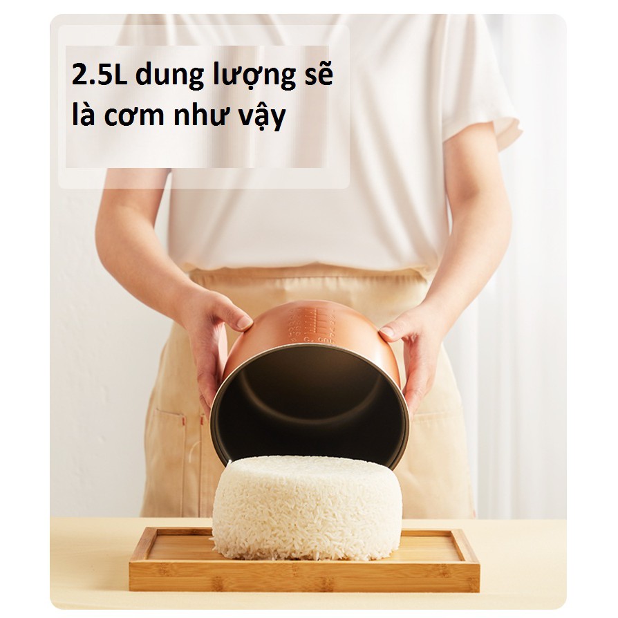 Nồi cơm điện mini thông minh 8 chức năng-tặng kèm 1 bộ dao kéo | BigBuy360 - bigbuy360.vn