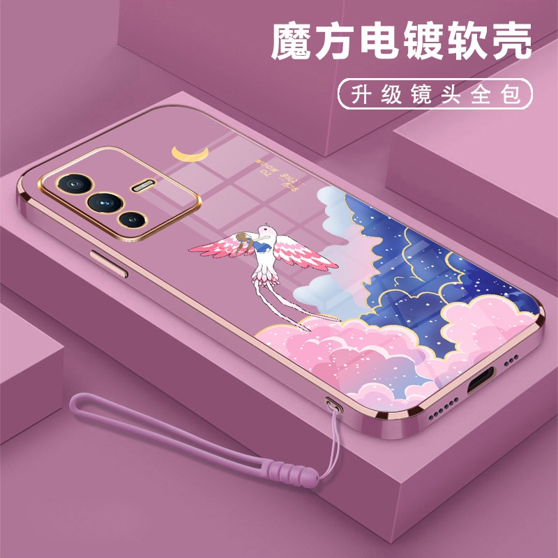 Ốp Điện Thoại Họa Tiết Cô Gái Dễ Thương Cho Vivo Y73 4G Vivo Y21 2021 Vivo Y33S 4G Vivo Y21S Vivo Y75 5G Vivo Y55S
