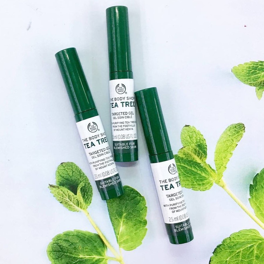 GEL GIẢM THÂM MỤN HIỆU QUẢ THE BODY SHOP TEA TREE TARGETED GEL 2.5ML CHÍNH HÃNG - 9599