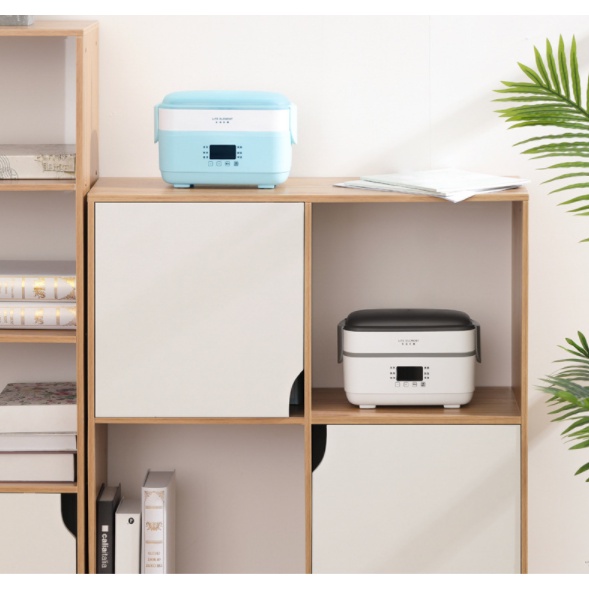 Hộp cơm cắm điện hẹn giờ Life element F36, 1.5 lít, nấu chín cơm, hâm nóng, giữ nhiệt, hộp cơm văn phòng, cặp lồng điện