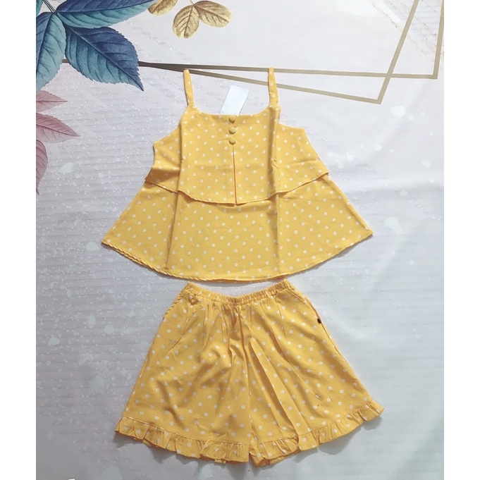 Đồ bộ nữ dây 2 tầng  SIÊU XINH vải lụa mềm, mịn, mặc mát.
