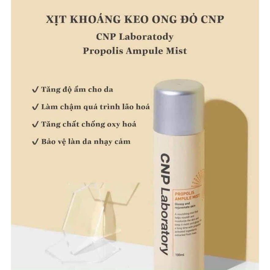 Xịt khoáng tinh chất keo ong tái tạo da CNP Laboratory Propolis Ampule Mist 50ml_EBISU COSMETICS