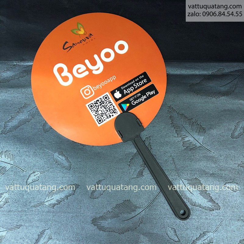 Combo 100 cái Phôi cán quạt nhựa cầm tay cho quạt quảng cáo
