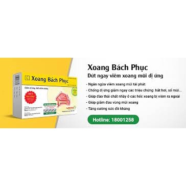 Xoang Bách Phục hỗ trợ giảm mũi xoang - Có tem tích điểm