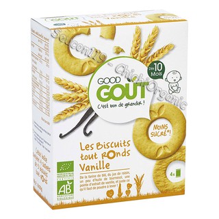 Bánh quy vòng ăn dặm hữu cơ hương vani good gout 80g cho bé từ 10 tháng