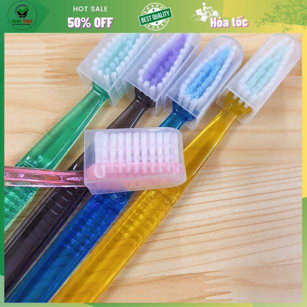 BÀN CHẢI ĐÁNH RĂNG DR HAPPY CÓ NẮP ĐẬY - BÀN CHẢI ĐÁNH RĂNG NGUYÊN LON 25 CÂY