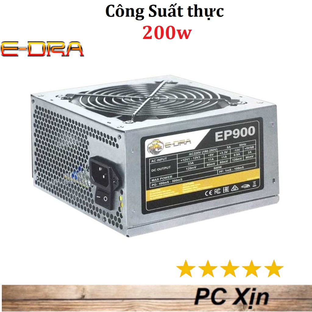 Nguồn máy tính Edra EP900 Fan 12 - có hộp box