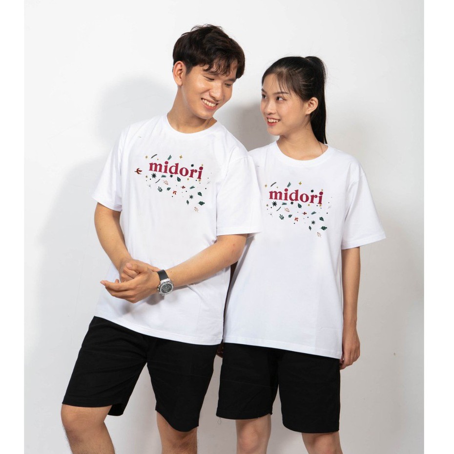 Áo thun form rộng tay lỡ Unisex Phông nam nữ In Thêu Cao Cấp Midori Local Brand Mi Midori