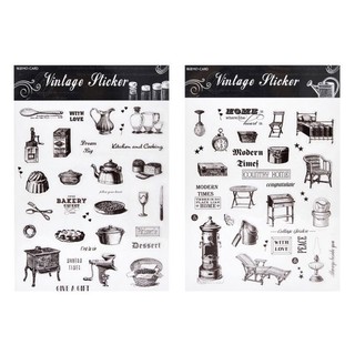 Sticker B&W Cổ Điển