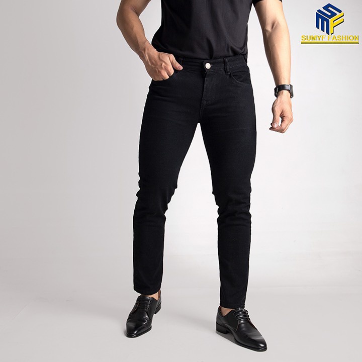 Quần jean nam dài ống côn dáng slimfit  4 màu Ngọc Vệ fashion