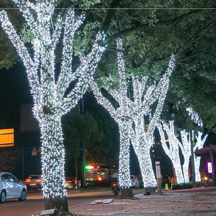 Dây đèn LED trang trí nháy chớp 50m / 100m , trắng, vàng, nhiều màu cây thông, nhà, sân vườn, giáng sinh, năm mới, tết