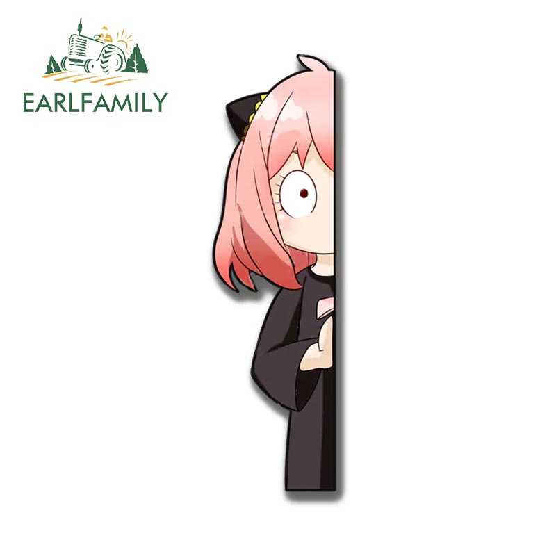 Đề Can vinyl Dán Trang Trí Xe Hơi / laptop / Xe Tải Họa Tiết anime Sáng Tạo Vui Nhộn 13cm x 8.3cm anya Spi x family