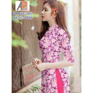 vải áo dài hoa nhí