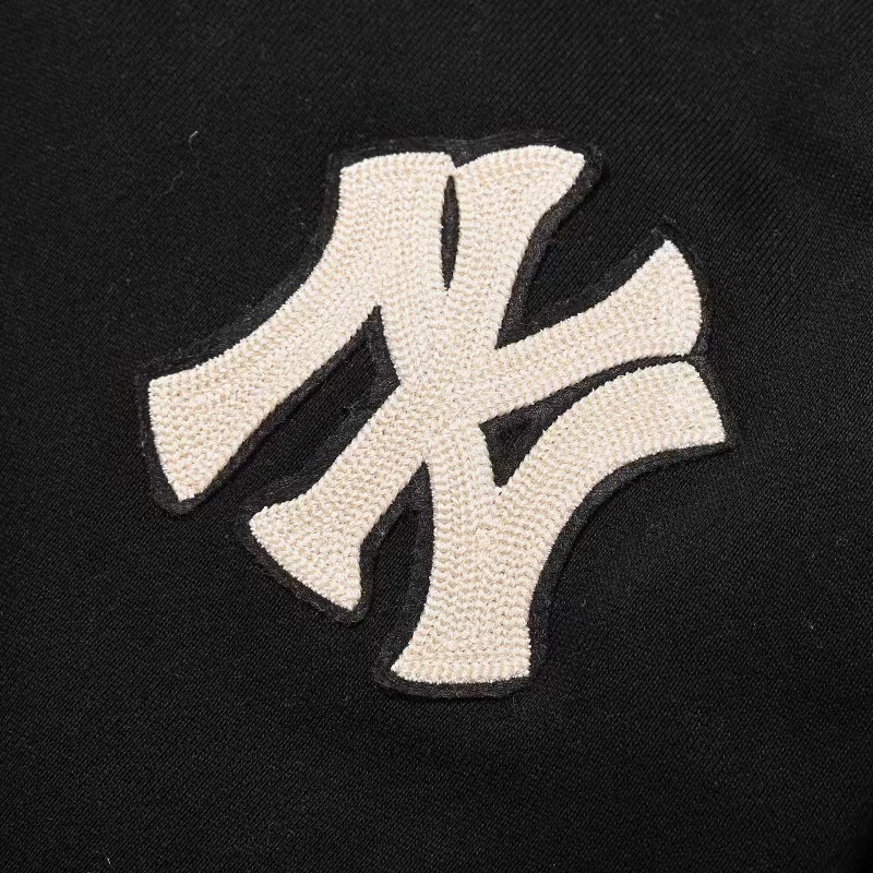 Áo Sweater Cotton Thêu Chữ MLB Thời Trang Cho Nam Nữ