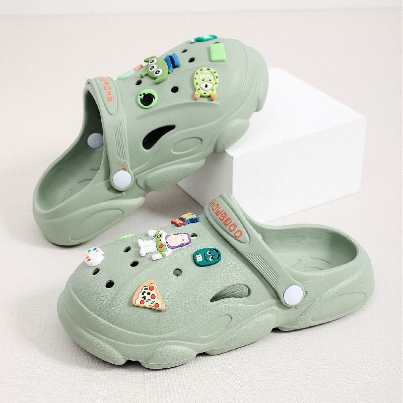 crocs Sticker shoes sticker for cross sandalsDép Crocs Quai Chéo Bằng Eva Chống Trượt Thời Trang Đi Biển Cho Nữ