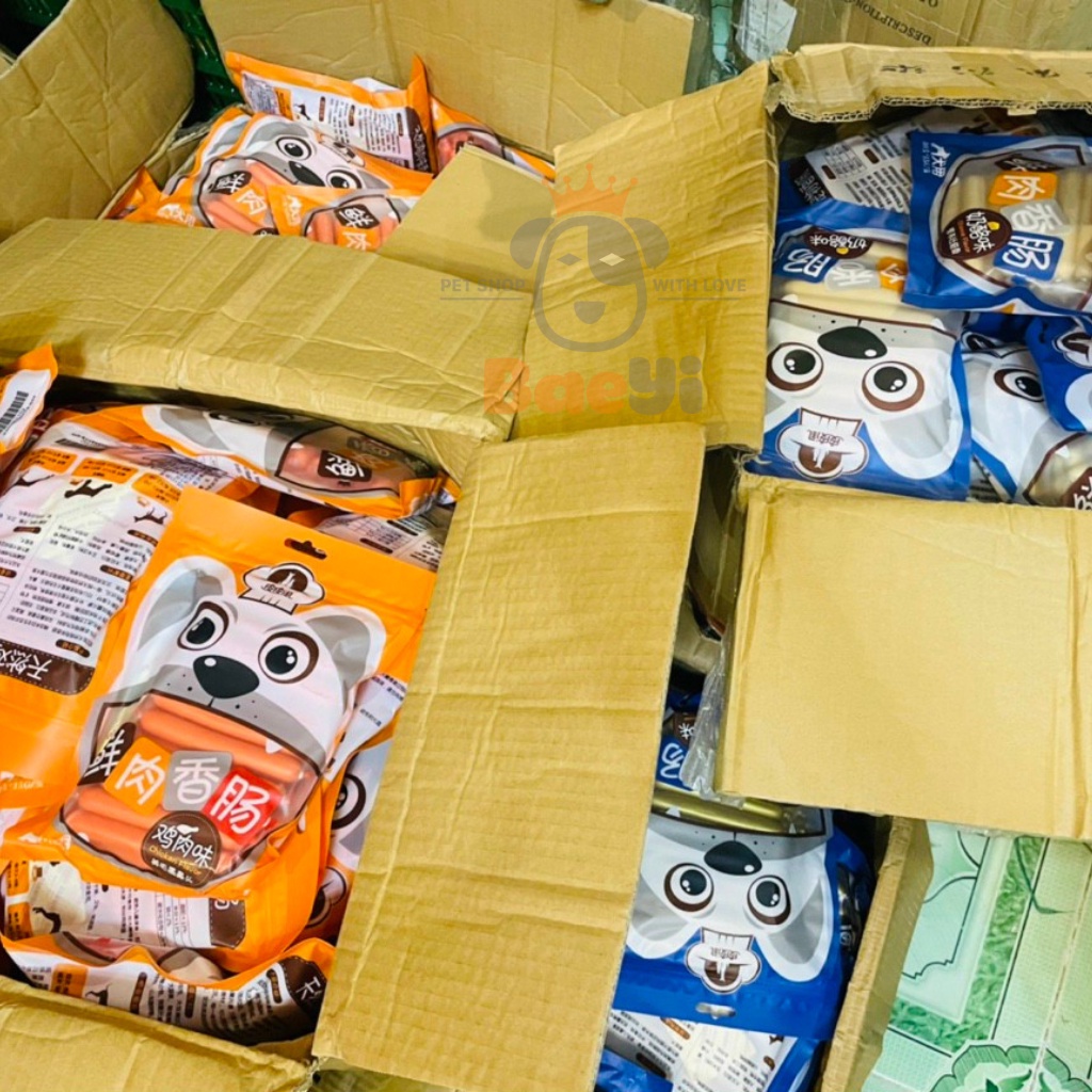 Đồ ăn cho chó, xúc xích cho chó mèo Taotao pet, snack thưởng thú cưng, thức ăn thú cưng BaeYi petshop