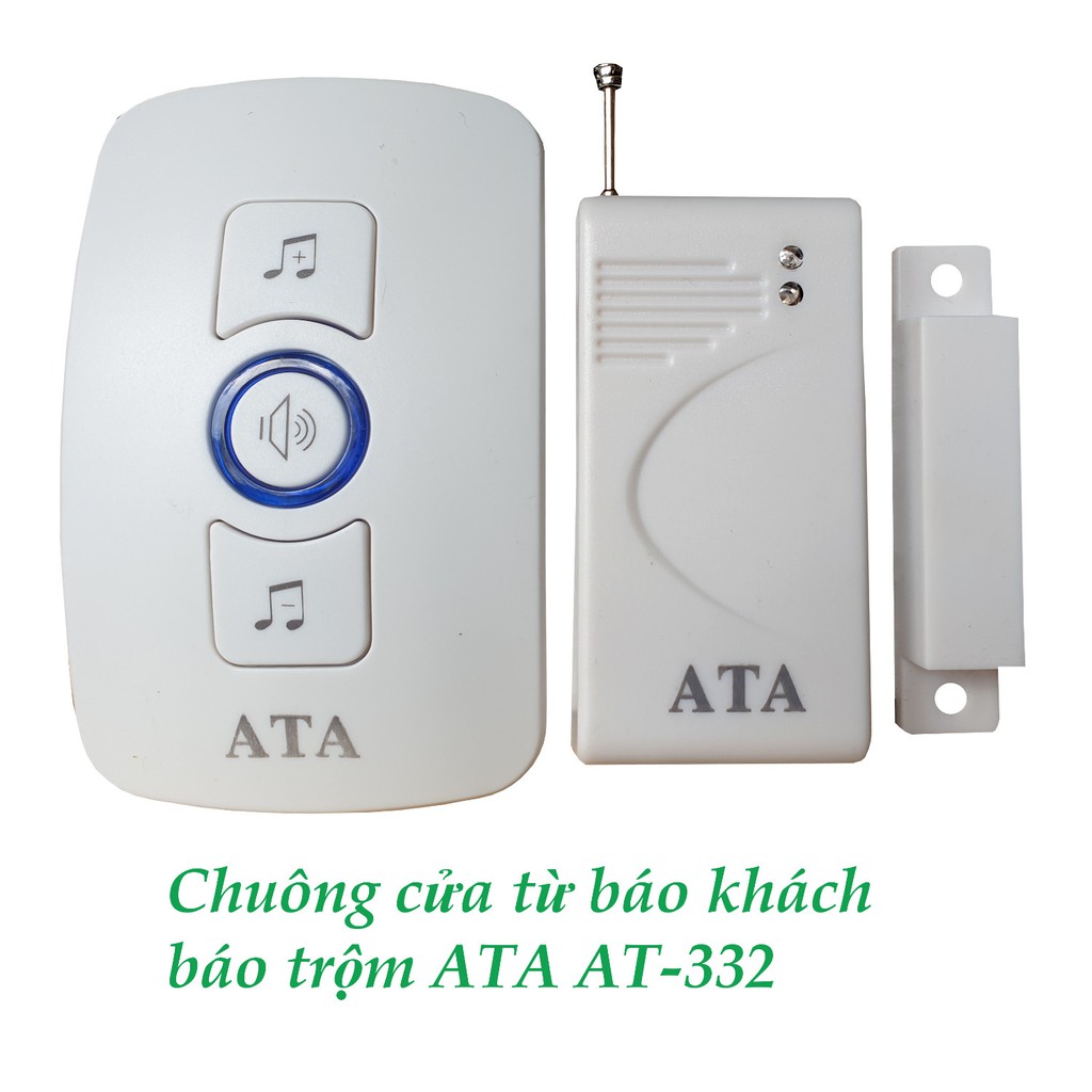 Bộ chuông cửa từ báo khách- báo trộm ATA AT-332. Cảm biến dán cửa - chuông reo khi cửa mở