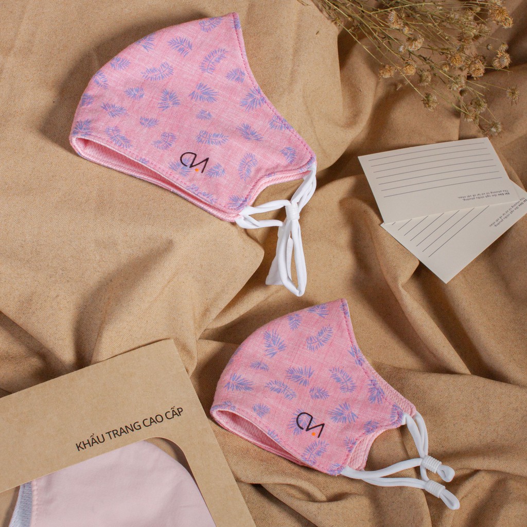Khẩu Trang Lá Cọ Plus Duy Ngọc Cao Cấp - BST "CẢM HỨNG MÙA XUÂN" (9974)