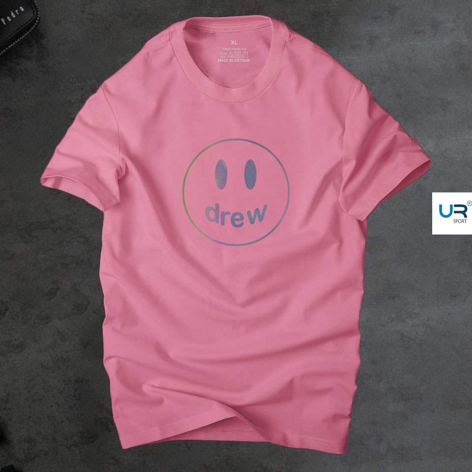 Áo thun nam nữ cổ tròn drew pản quang 7 màu vải cotton co giãn,dày dặn thoáng mát |ur sport