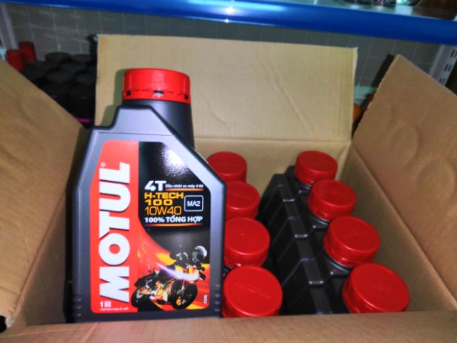 Bộ 6 chai Nhớt Motul Htech 10w40 Cao cấp