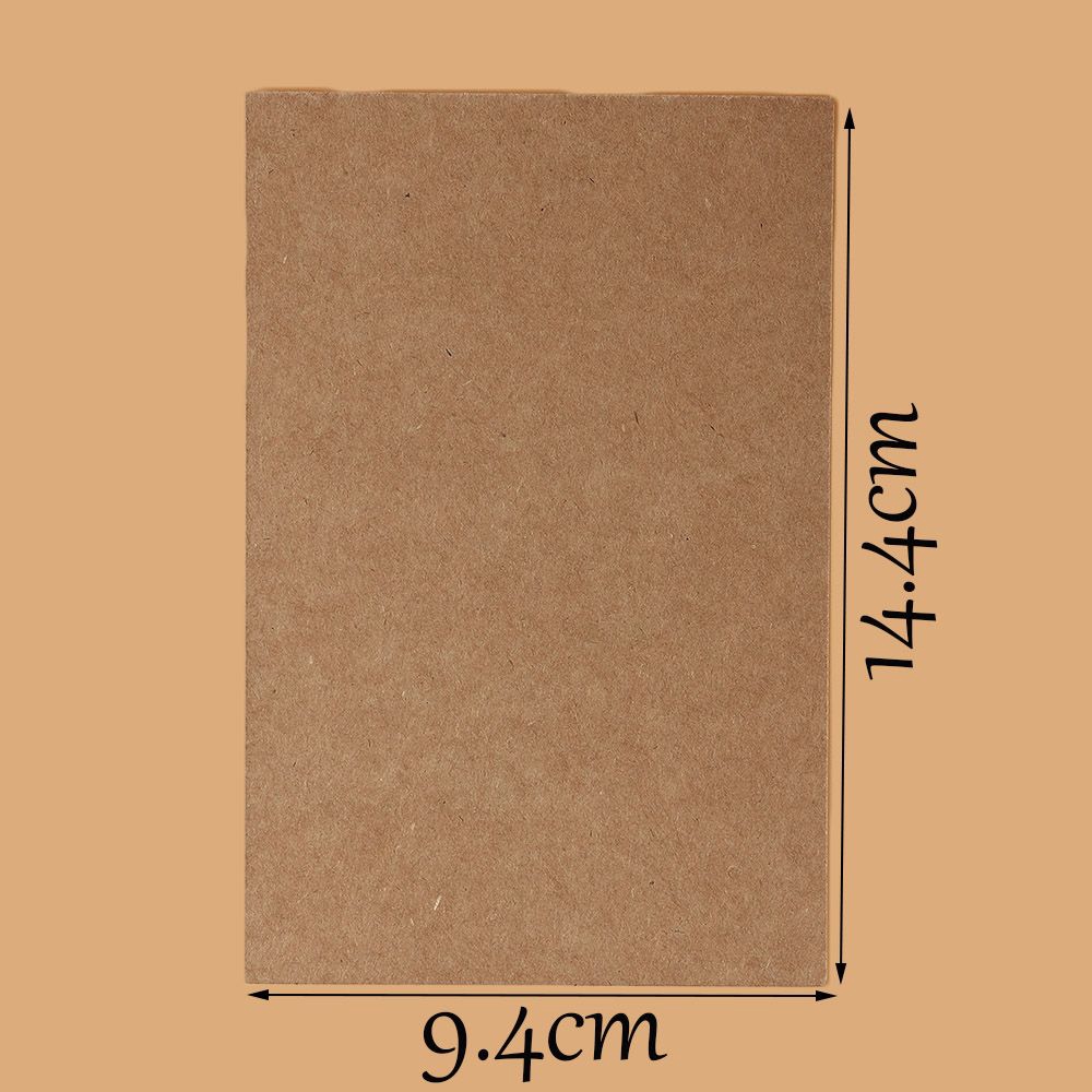 Set 20/100 thiệp trơn mừng đám cưới/cám ơn DIY bằng giấy kraft phong cách cổ điển
