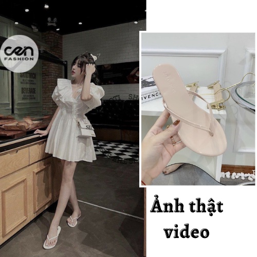 Dép xỏ ngón quai mảnh, dép nữ đi biển Nhibuishop