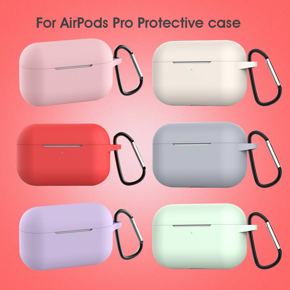 Vỏ silicon bảo vệ hộp sạc tai nghe bluetooth cho Airpods Pro/3