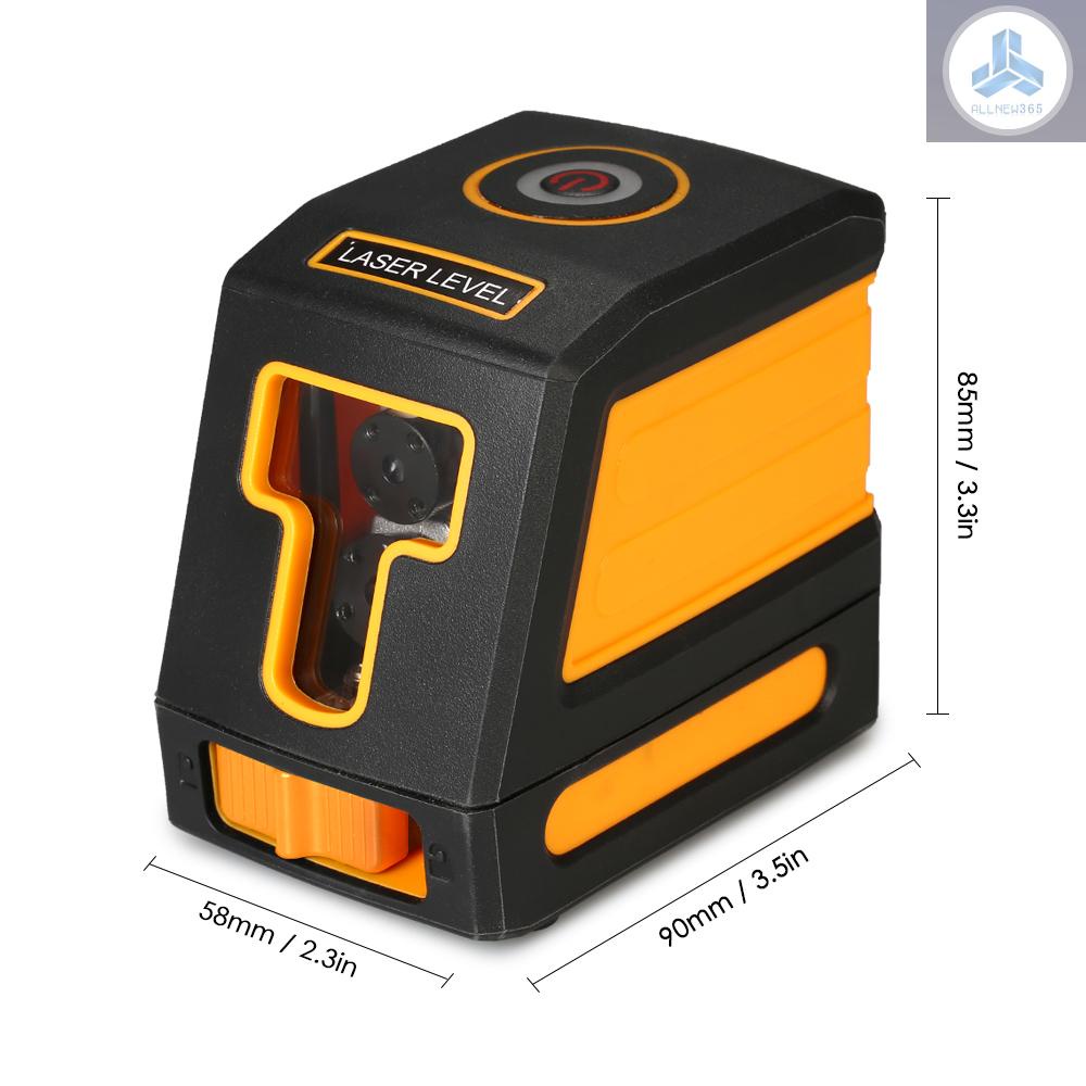 Self-Leveling 2 Lines Red Laser Level Professional Horizontal and Vertical Cross Line Leveling Laser Level Kit with Selectable Laser Lines and Vertical Beam Spread