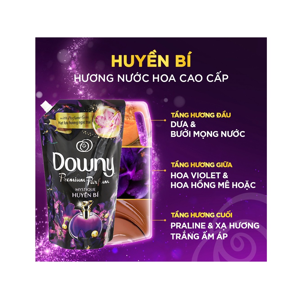Nước xả DOWNY tinh dầu thiên nhiên túi 2L / 2,3L
