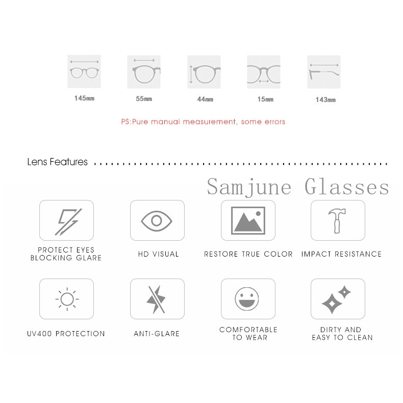 Kính mát phân cực SAMJUNE thời trang cho nam