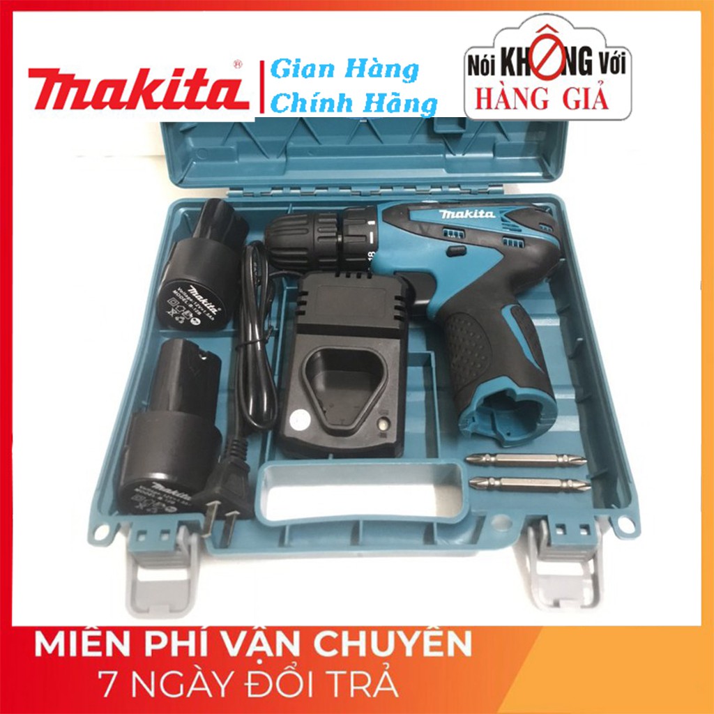 MÁY KHOAN VÀ VẶN VÍT MAKITA DF330DWE 12V - 2 PIN - TẶNG 2 MŨI BẮT VÍT - SẠC CỐC [CAM KẾT CHÍNH HÃNG]