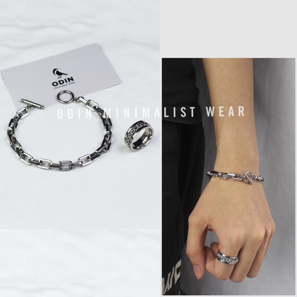 Vòng tay Olympus Chain V3 - Tặng kèm nhẫn Chain- Thép Titan KHÔNG GỈ | Bảo hành trọn đời