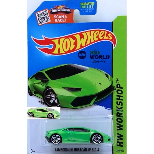 Xe mô hình Hot Wheels basic Lambor Huracan LP 610-4 CFL39.