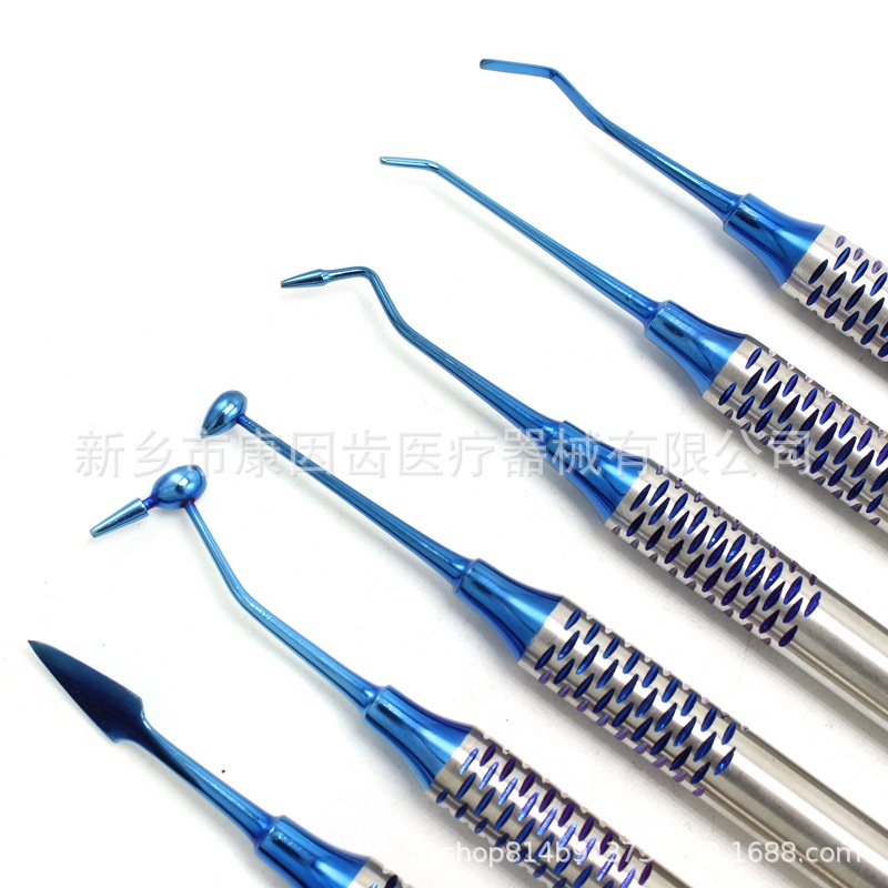 Dụng cụ nha khoa bộ xoang trám 6 cây ,bộ 6 cây trám thẩm mỹ chất liệu titan dùng trong nha khoa