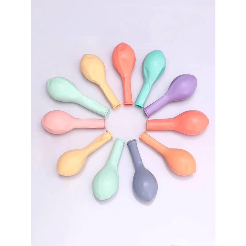 10 quả bóng bay pastel macaron màu hàn quốc trang trí sinh nhật 10 inch HAPPYKID CB10PASTEL