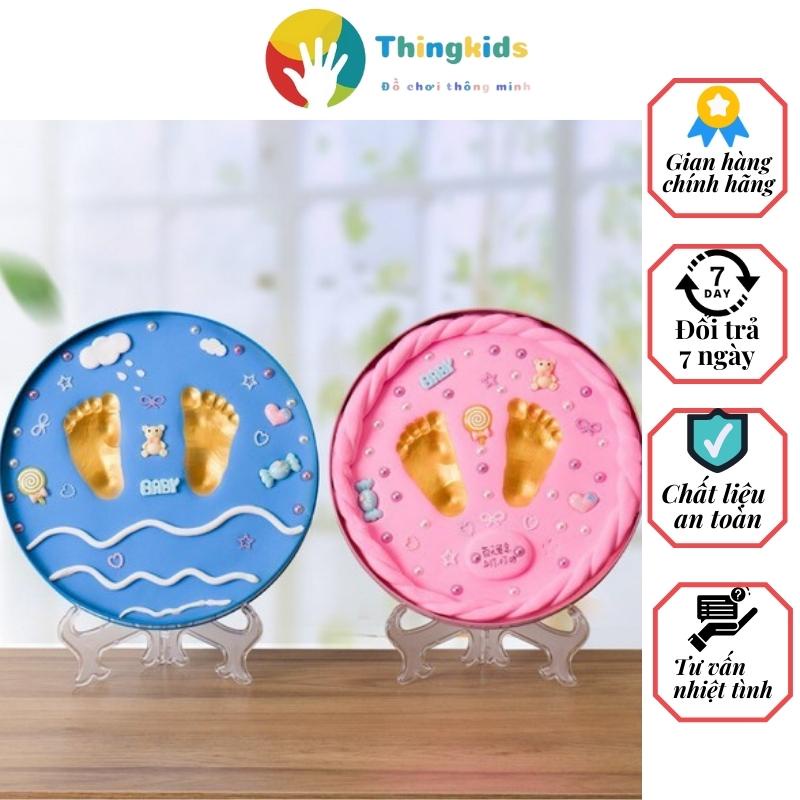 Bộ đất nặn in dấu chân tay 3D cho bé - THINGKIDS