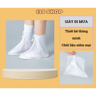 Bao Bọc Giày Đi Mưa Đế Cao Su Chống Trơn Trượt, Siêu Bền