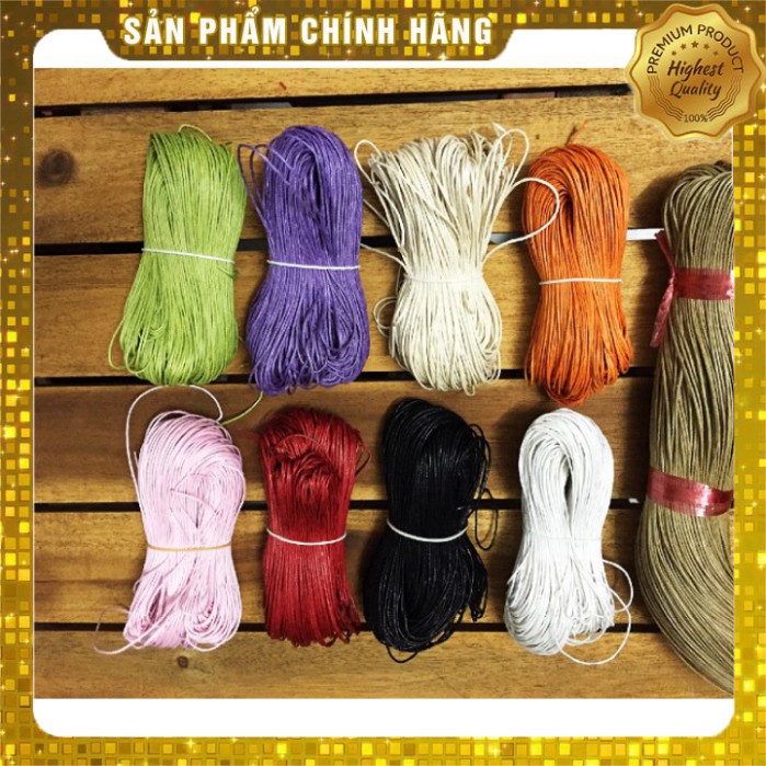 10m dây cói làm vòng tay handmade size 1 mm