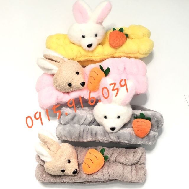 Băng đô rửa mặt cà rốt xinh xinh