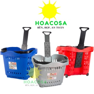 Giỏ Kéo Siêu Thị Có Bánh Xe Hiệp Thành, Dày, Đẹp, Tiện Lợi- Đồ Gia Dụng Hoacosa