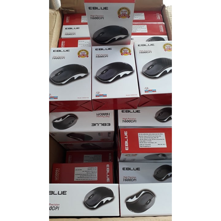 Chuột Không Dây EBLUE Siêu Bền + Pin văn phòng văn phòng gaming đồ họa giá rẻ