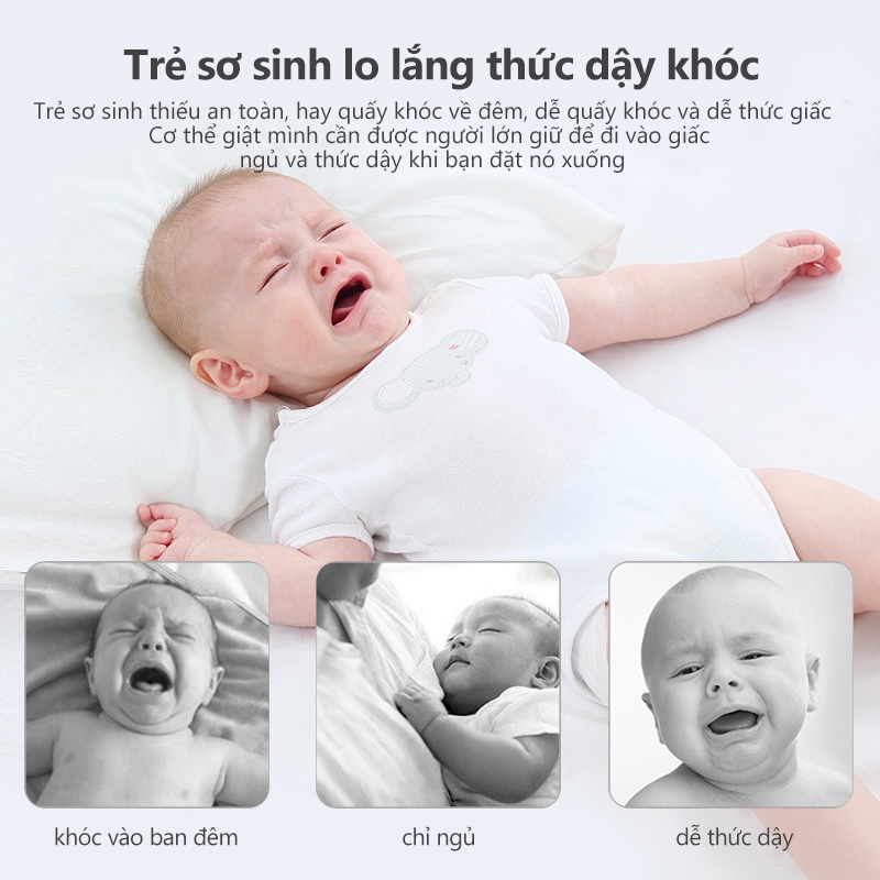 [Einmilk.ân ninh] khăn tắm và khăn quấn bé sơ sinh hình chữ U bảo vệ đầu bé SWA21