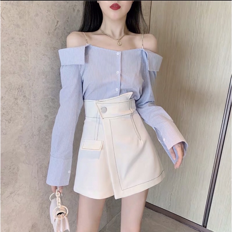 Quần Giả Váy Vạt Chéo Chỉ Nổi🥰Giảm 30%🥰Quần Giả Váy Thiết Kế Theo Phong Cách Hàn Quốc ,Có Video Và Ảnh Thật | WebRaoVat - webraovat.net.vn