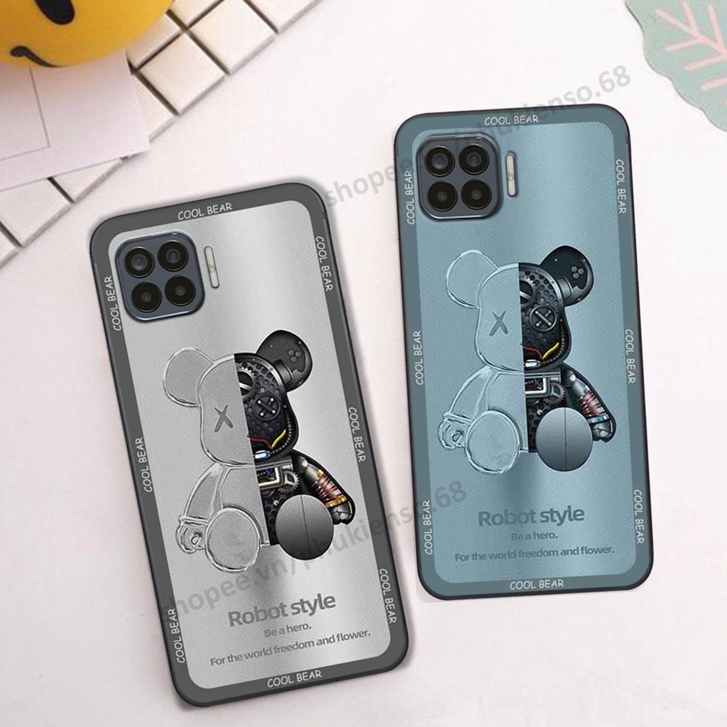 Ốp lưng điện thoại Oppo A73 / A93 in hình gấu bear, kaws, doremon thời trang, ốp lưng cao cấp chất lượng