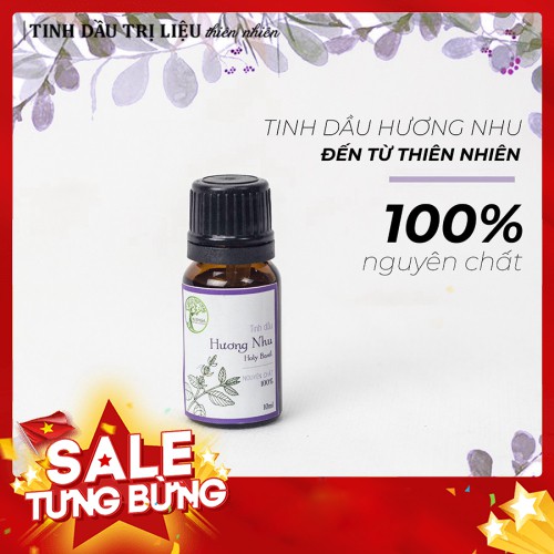 [GIÁ SỈ] Tinh Dầu Hương Nhu AHIMSA Nguyên Chất 10ml - Tình Dầu Thiên Nhiên