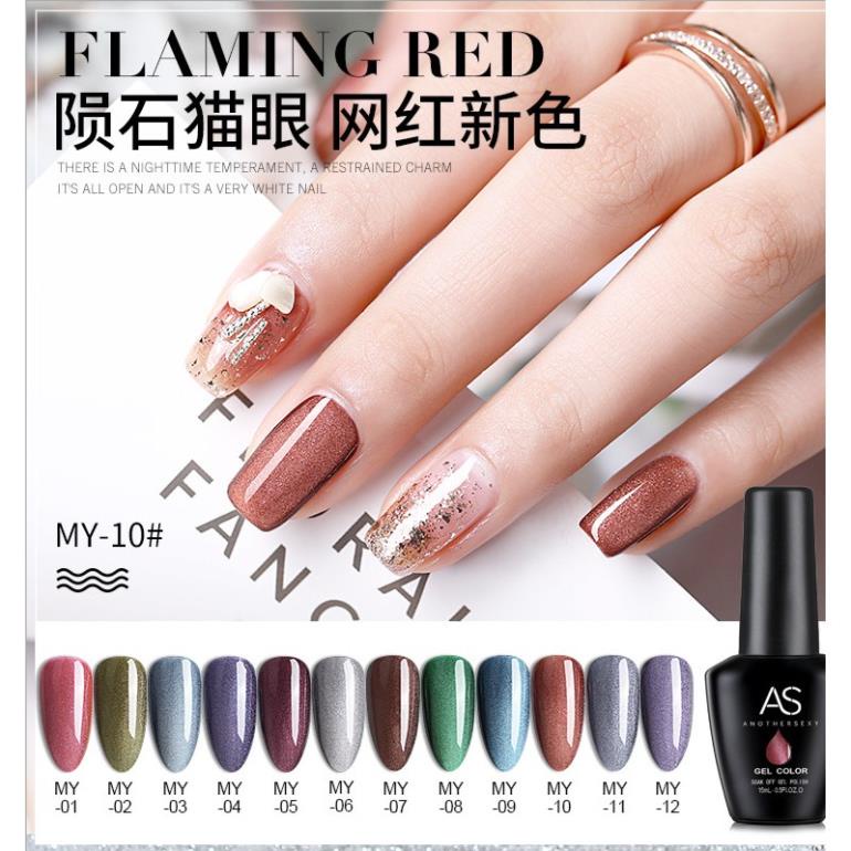 Sơn Gel AS vỏ đen Mã MY ( Cam Kết Chính Hãng - làm khô sơn gel bằng máy hơ uvled )