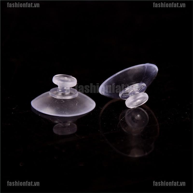 [Iron] 50Pcs New Clear Transparent Hanger Room Kitchen Bathroom Suction Cup Sucker 20mm [VN]