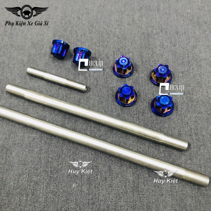 [Rẻ Vô Địch] - (3392) - Bộ Cốt Trục Trước Sau + Cốt Phuộc + 6 Tán Salaya Titan Gắn Exciter 135 (2011 - 2014)
